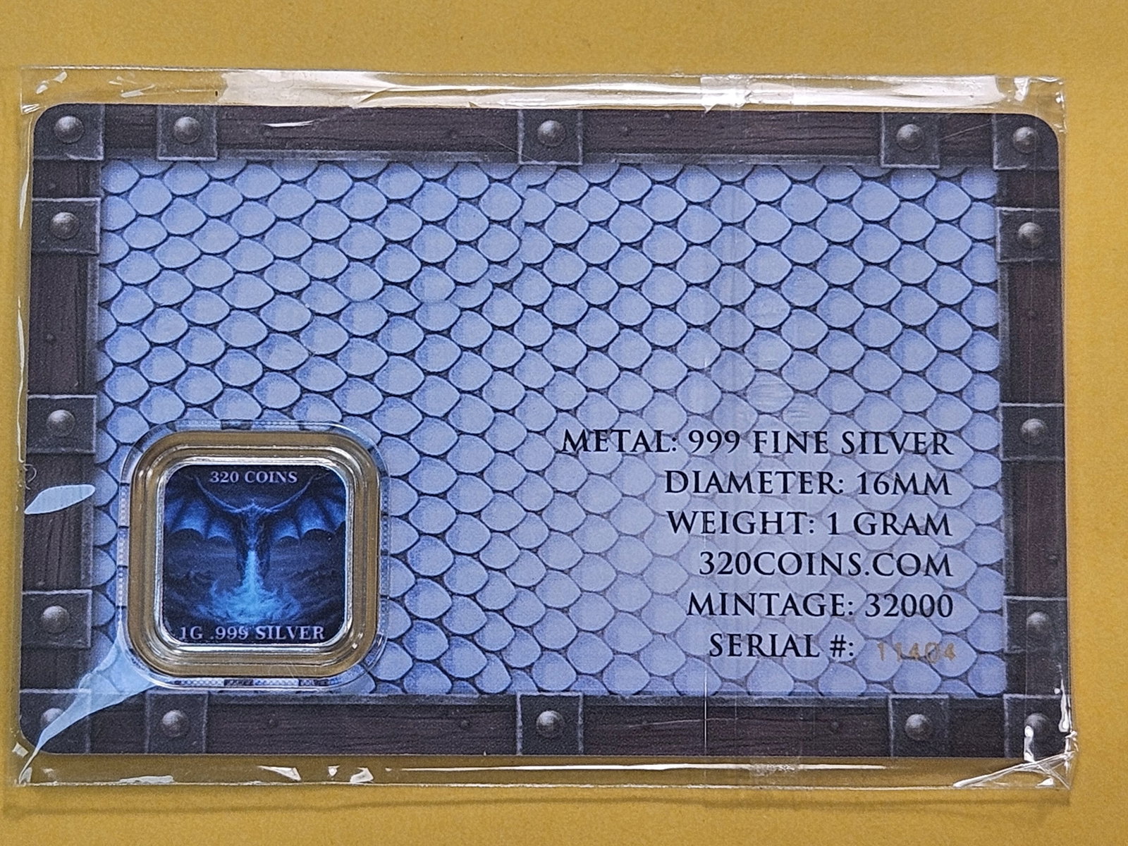 SILVER! One Gram .999 Fine Colorized Silver Bar - 3