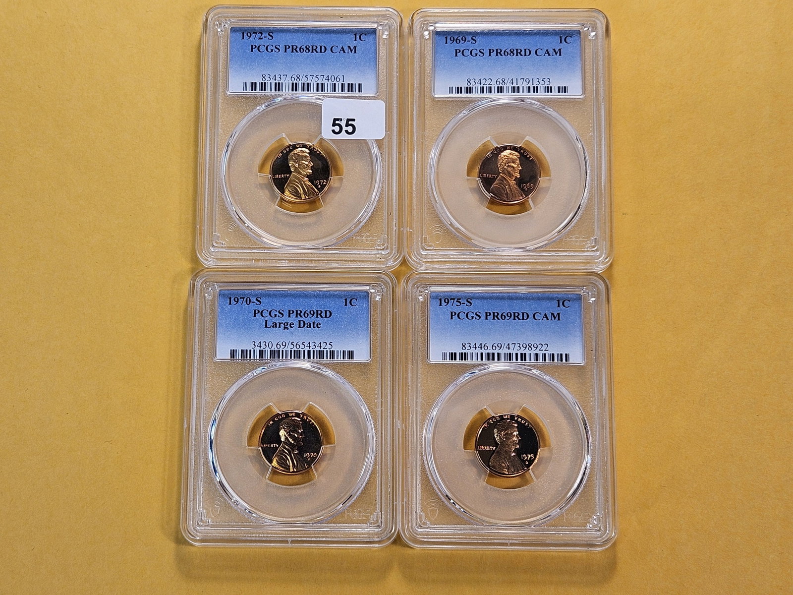 Four PCGS Graded Lincoln Memorial Cents (1 of 4)