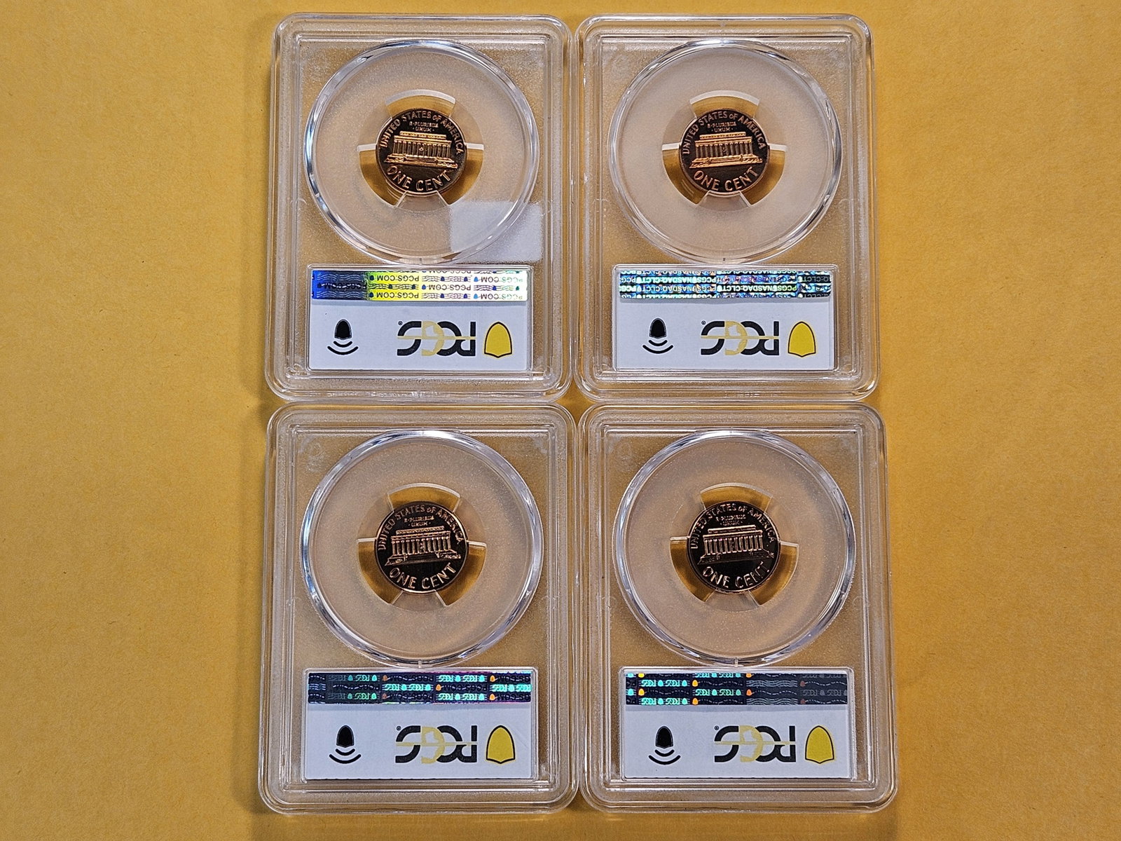 Four PCGS Graded Lincoln Memorial Cents - 4