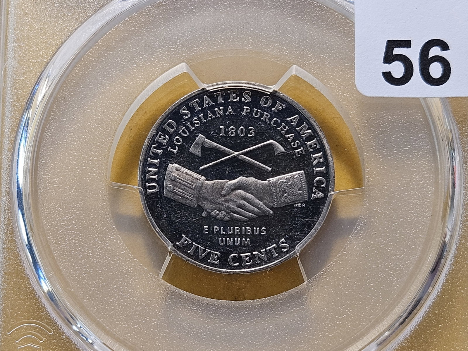 WHAT!? PCGS 2004-S Jefferson Nickel in Proof 61 Deep Cameo: RARE PIECE!! Have you ever seen a modern Proof graded in Proof 61? Ideal for a low grade Proof collection.