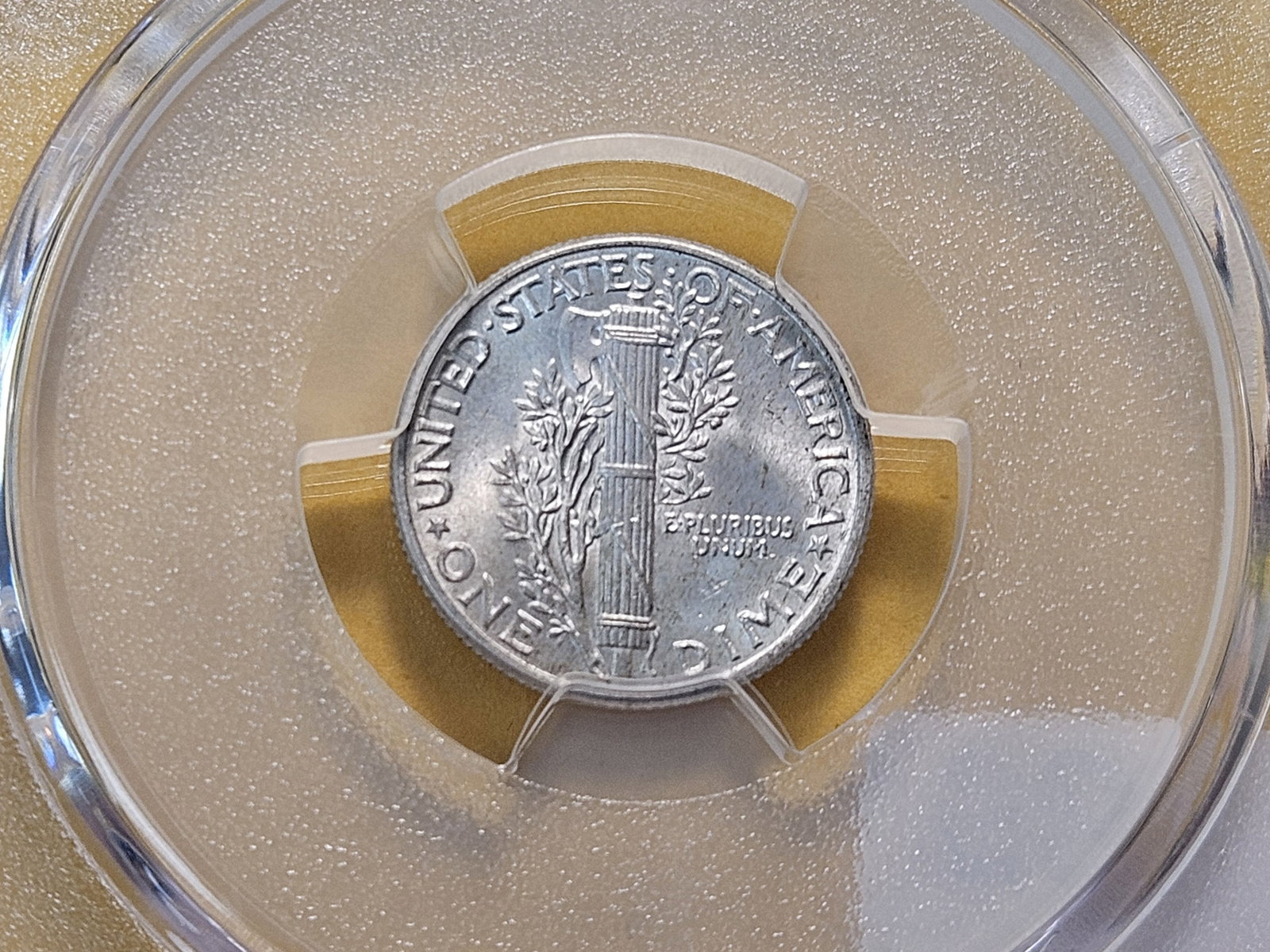GEM! PCGS 1944 Mercury Silver Dime in Mint State 65 - 4