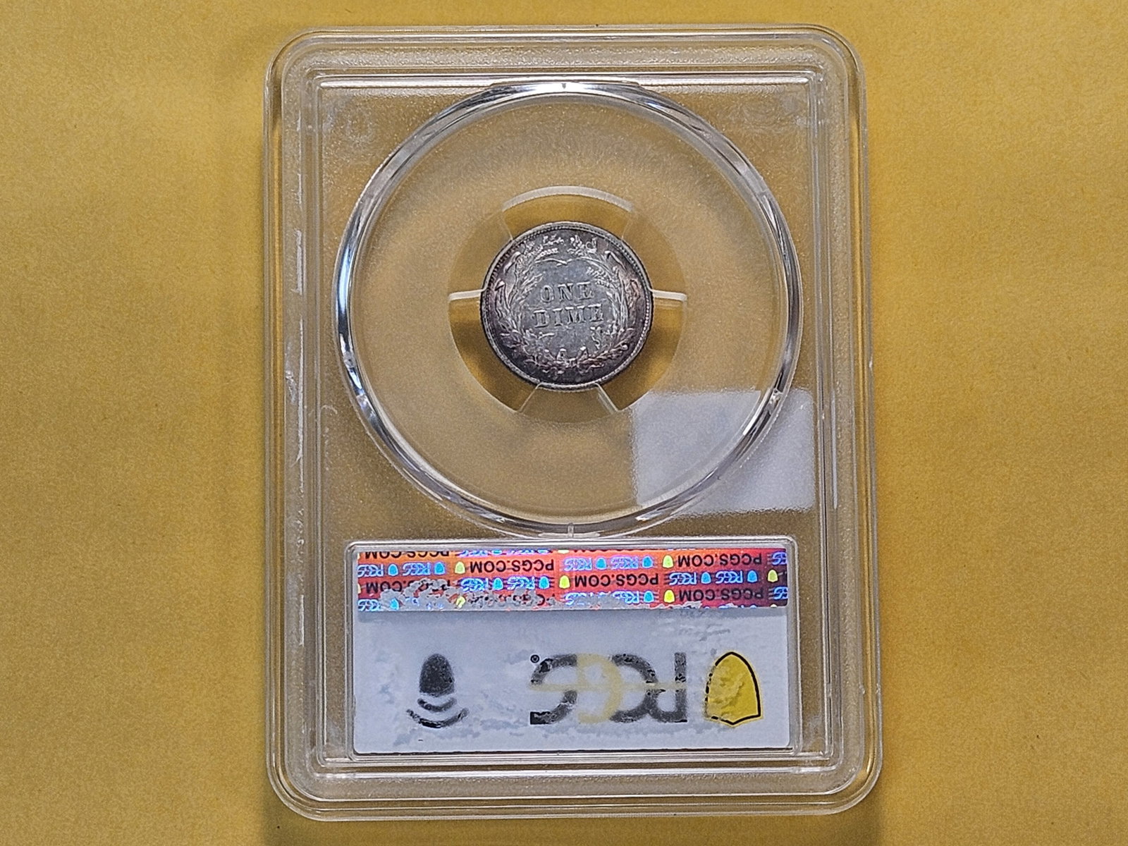 MINT ERROR! PCGS 1899 Barber Silver Dime in About Uncirculated 53 - 4