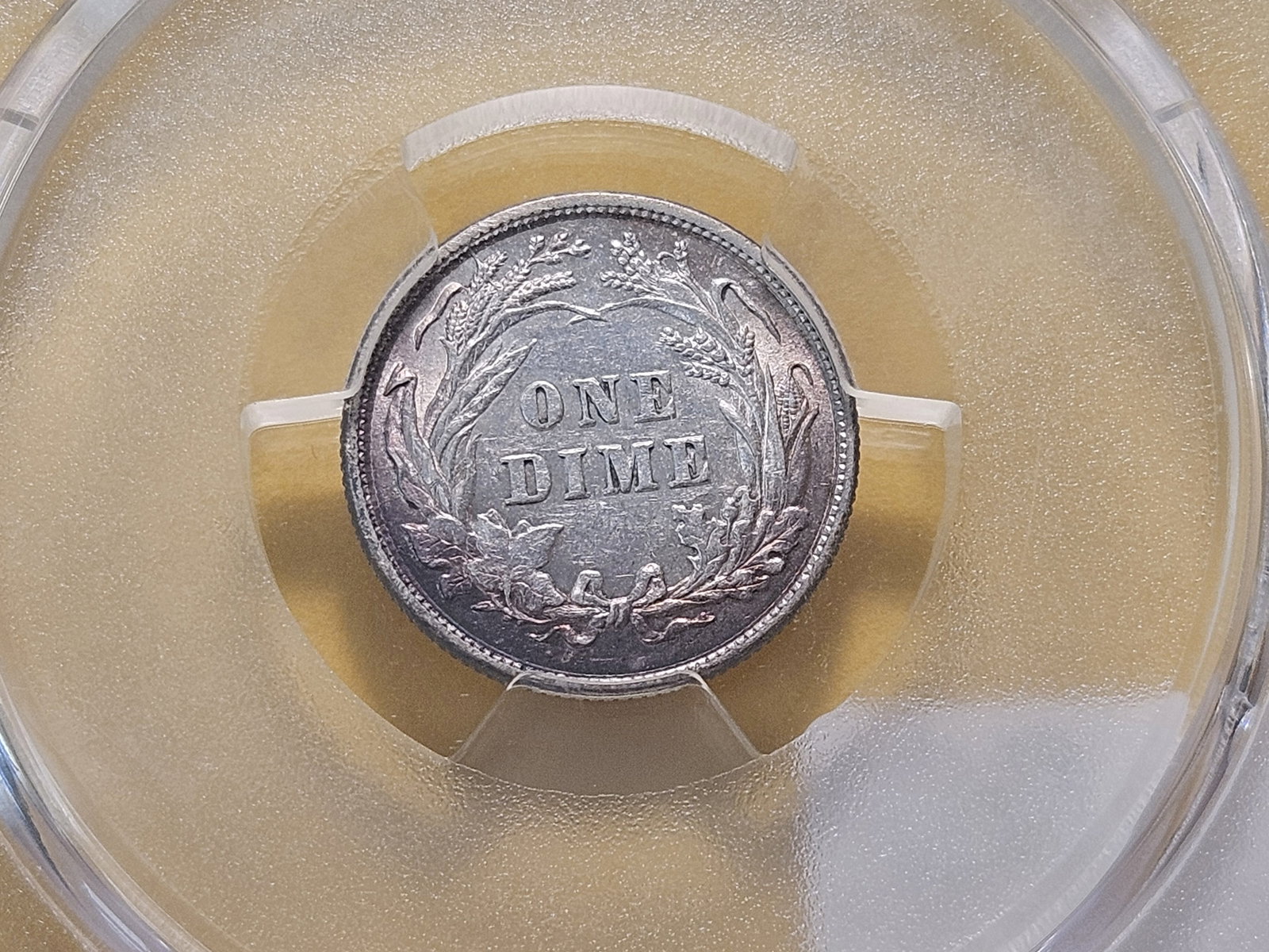 MINT ERROR! PCGS 1899 Barber Silver Dime in About Uncirculated 53 - 5