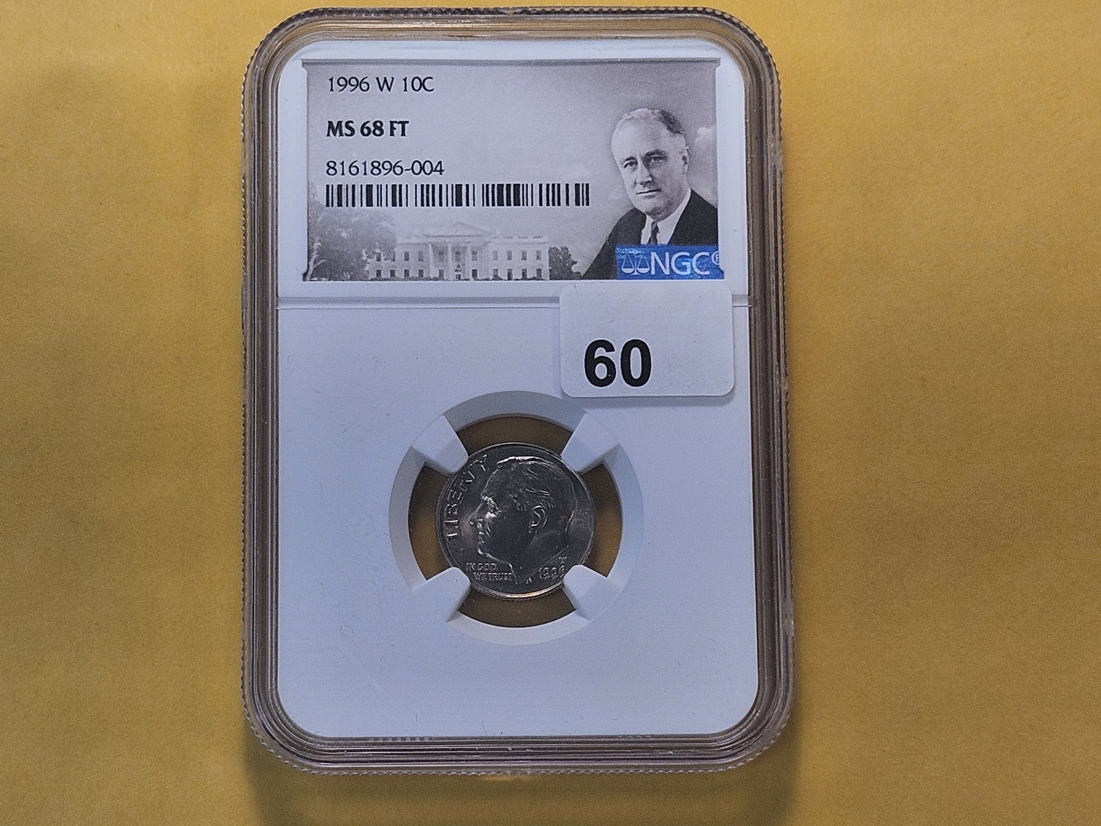 NGC 1996-W Roosevelt Dime in Mint State 68 Full Torch - 2