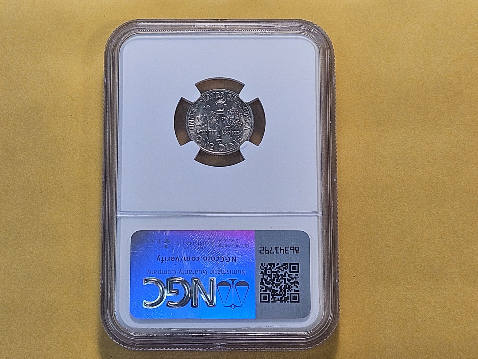 NGC 1996-W Roosevelt Dime in Mint State 68 Full Torch - 3