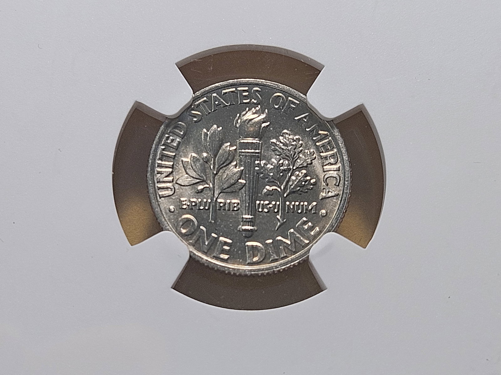 NGC 1996-W Roosevelt Dime in Mint State 68 Full Torch - 4