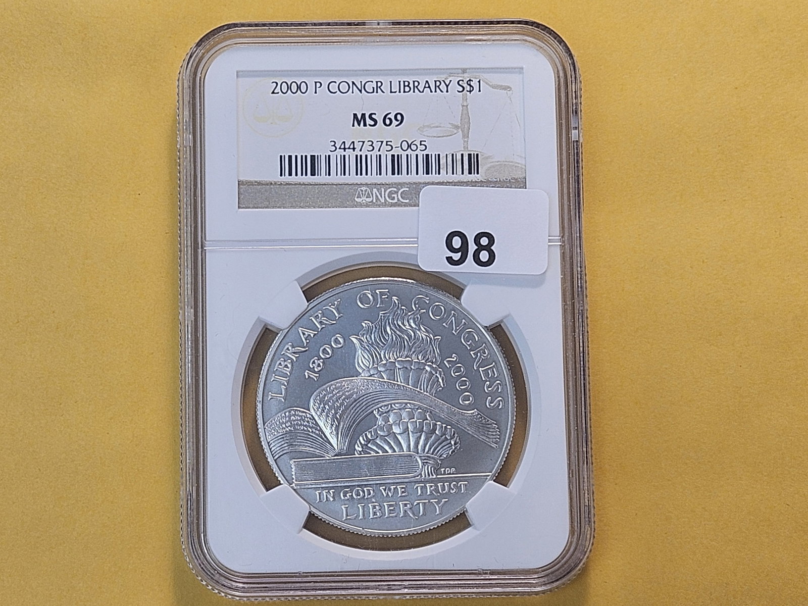 NGC 2000 Commemorative Silver Dollar in Mint State 69 - 2