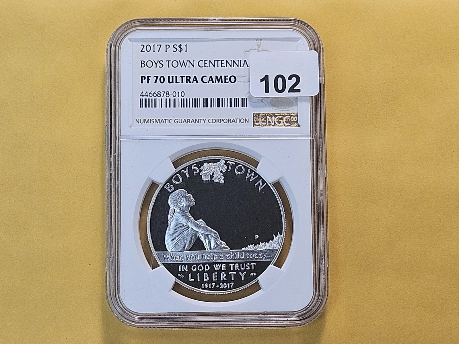 PERFECT! NGC 2017 Commemorative Silver Dollar in Proof 70 Ultra Cameo - 2