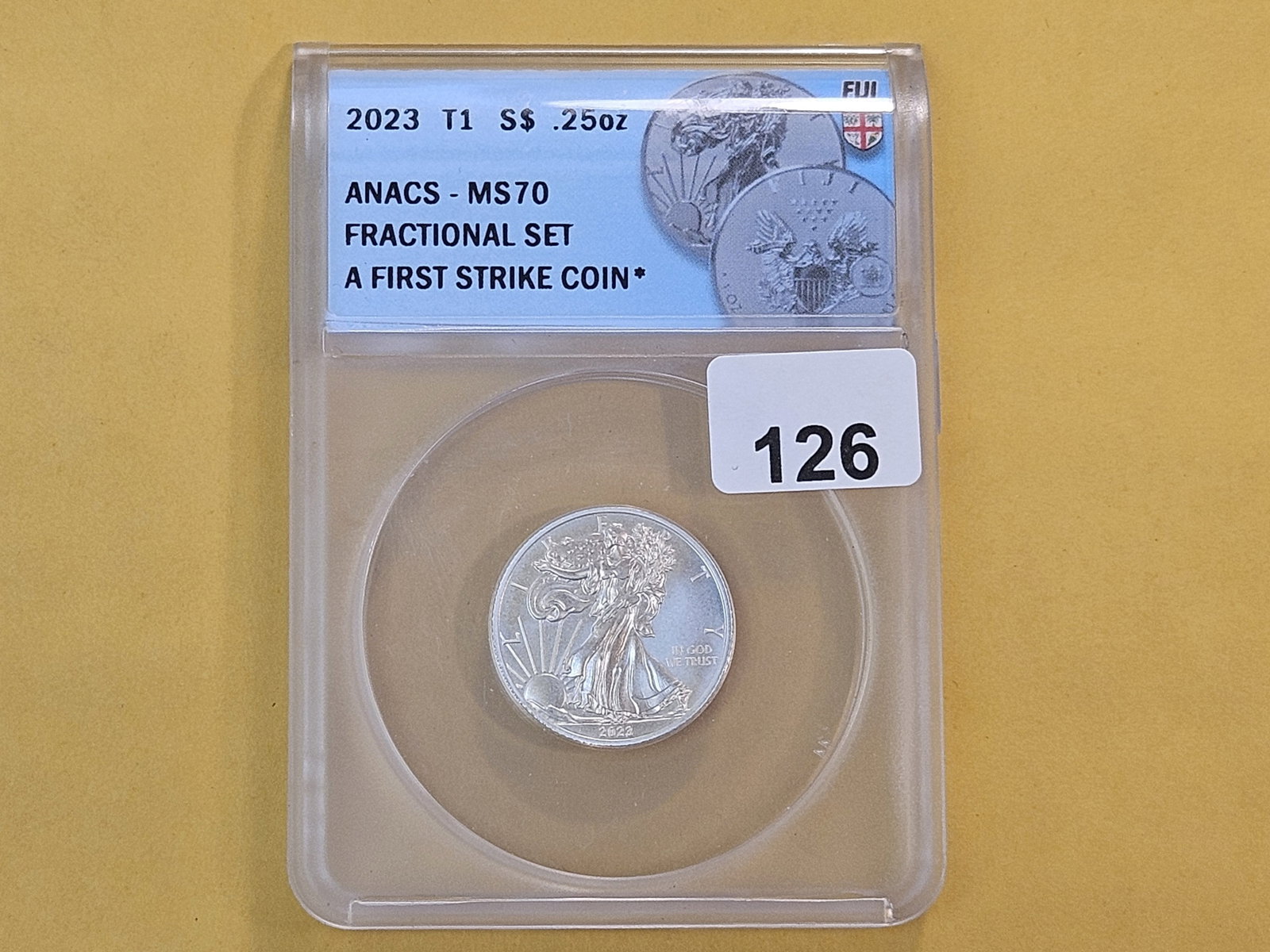 PERFECT! ANACS 2023 Fiji Silver Dollar in Mint State 70 - 2