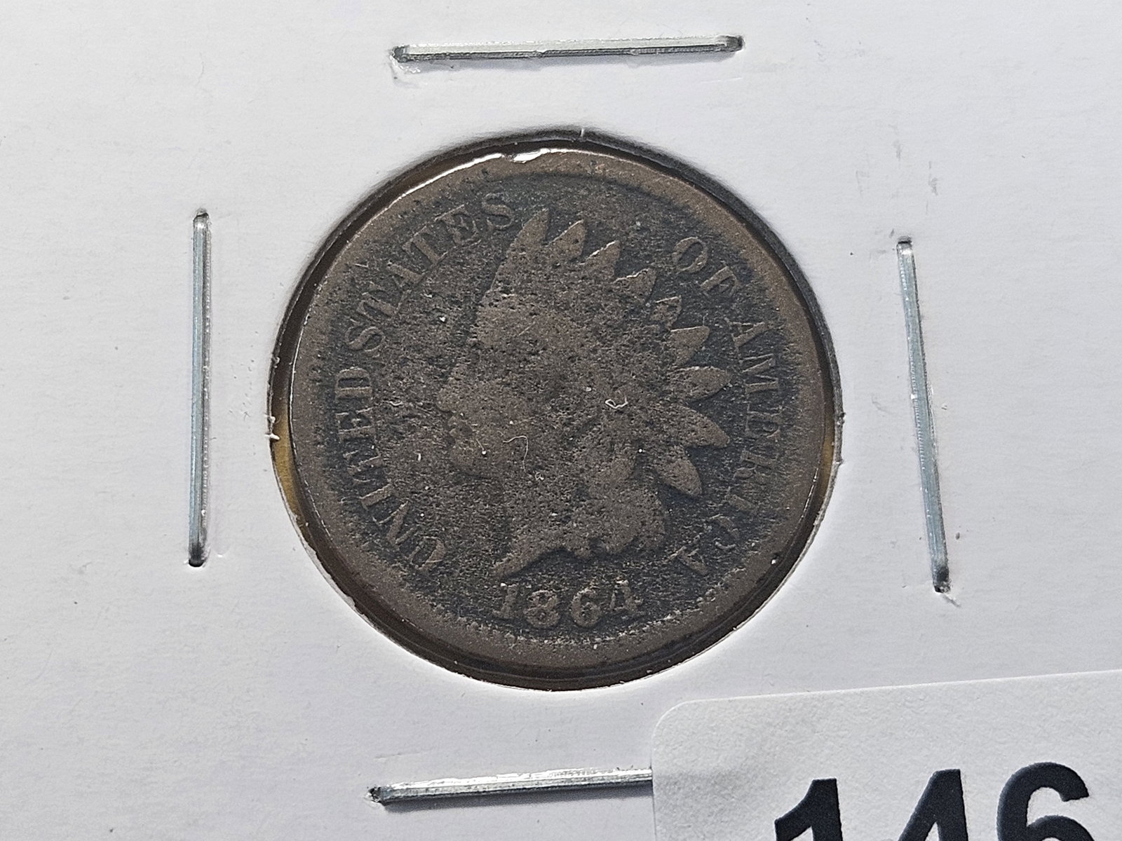 Four Indian Head Cents - 2