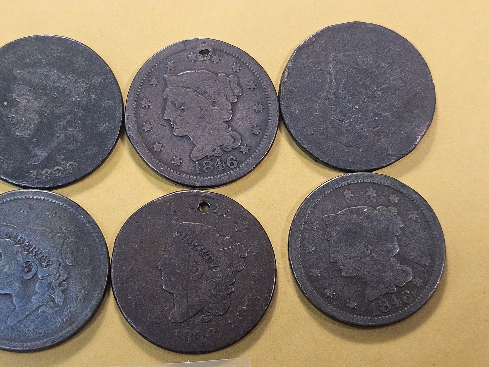 Eleven Mixed Large Cents - 3