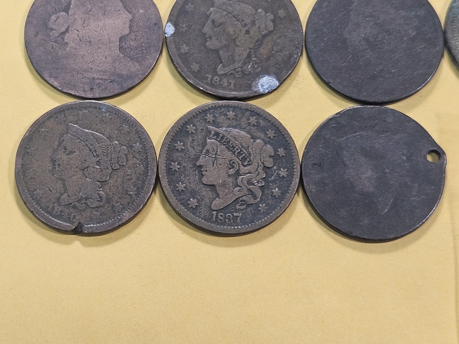 Eleven Mixed Large Cents - 4