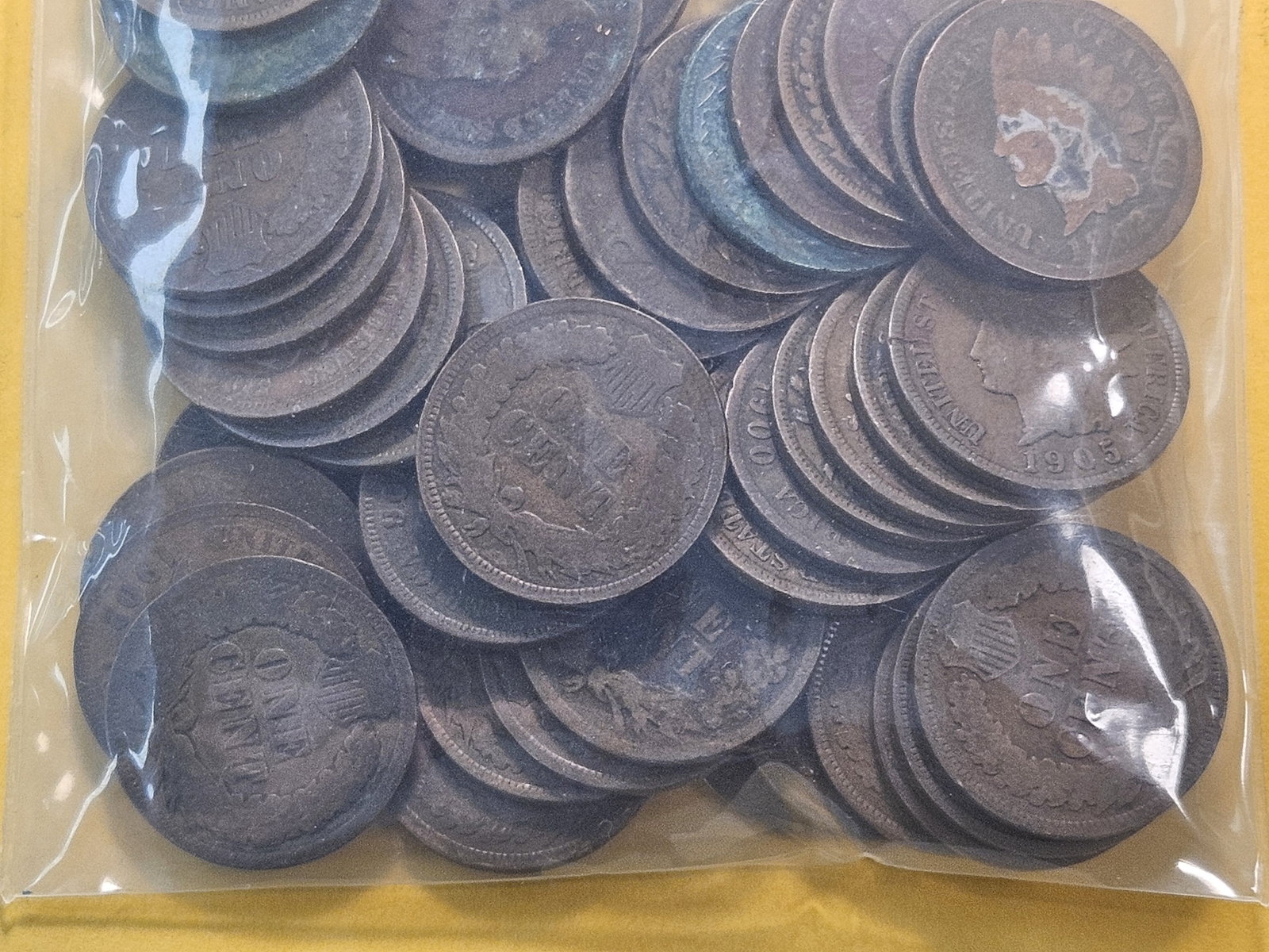 Fifty Assorted Indian Head Cents - 3