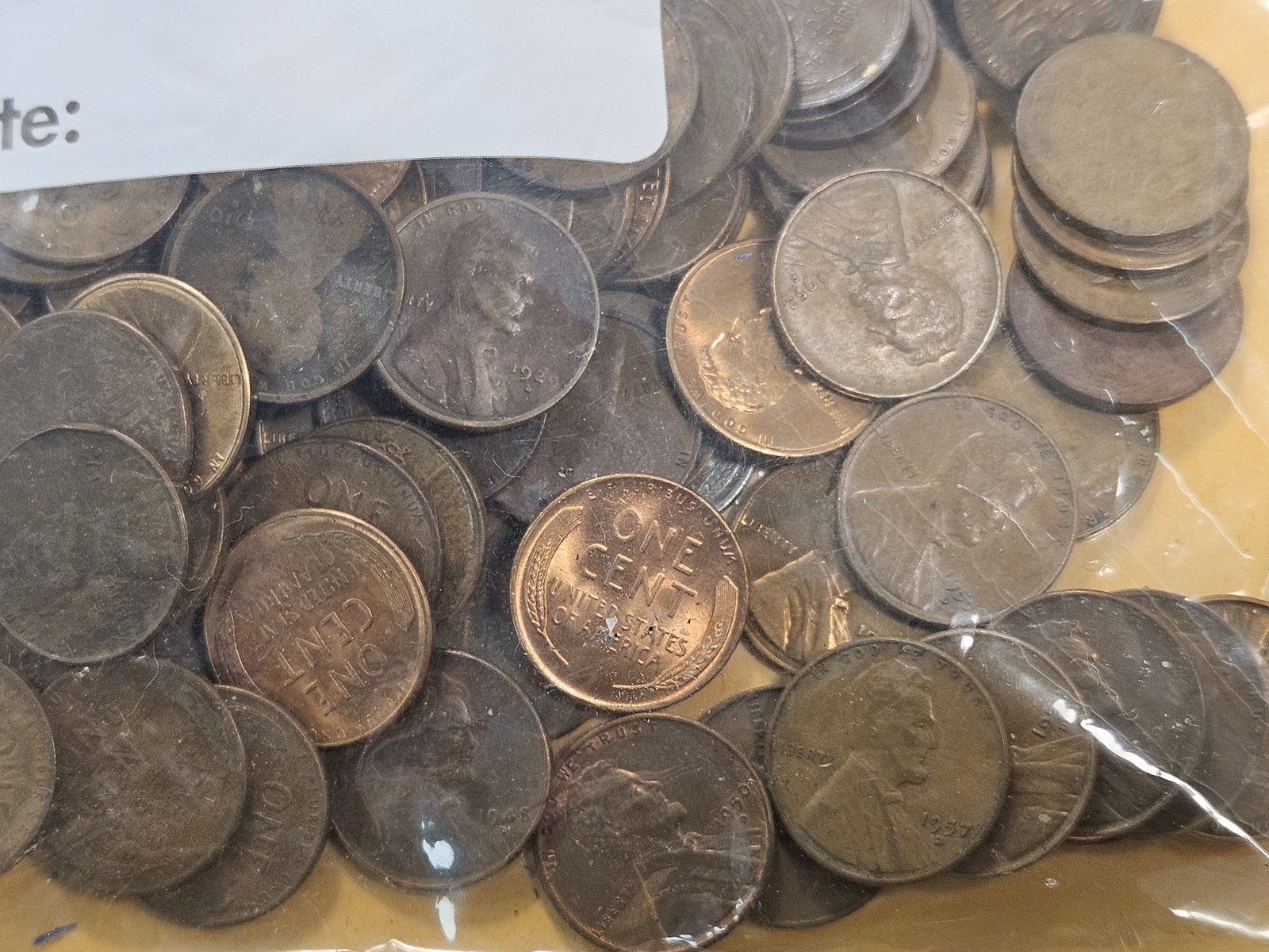 Two and a Half Pound Bag of Wheat Cents - 3