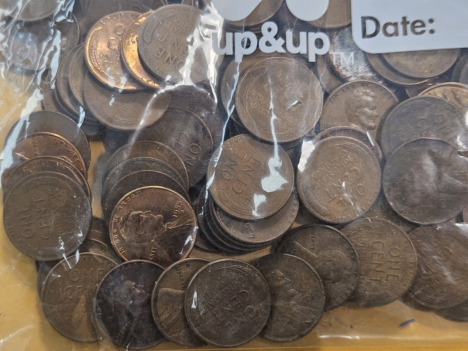 Two and a Half Pound Bag of Wheat Cents - 4