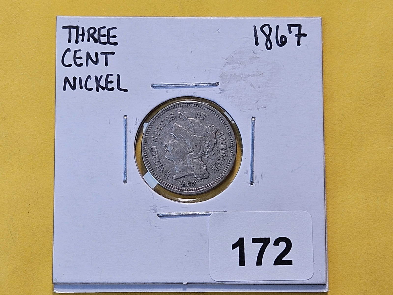 1867 Three Cent Nickel - 2