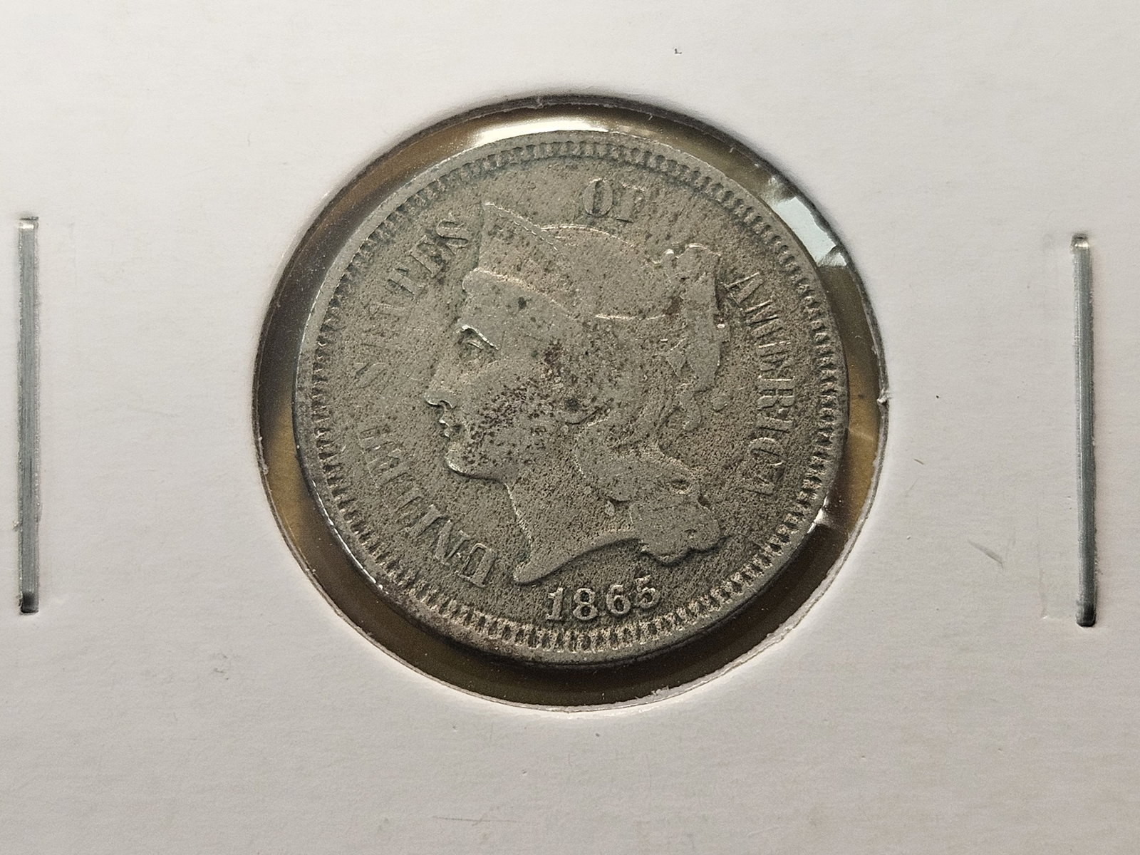 Four Circulated Three Cent Nickels - 5