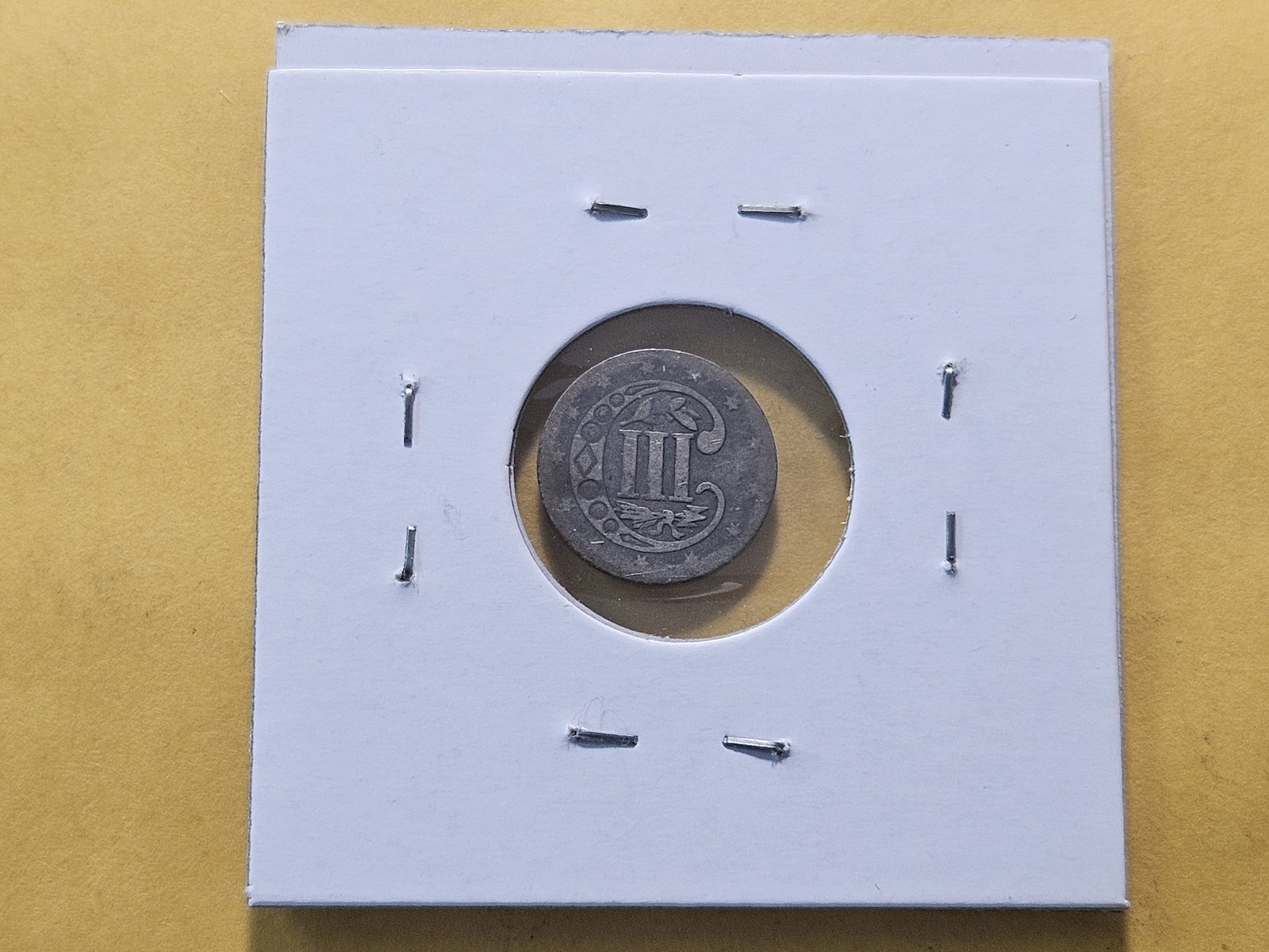 1859 Three Cent Silver Trime - 3