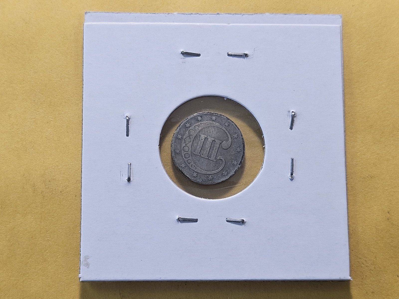 1852 Three Cent Silver Trime - 3