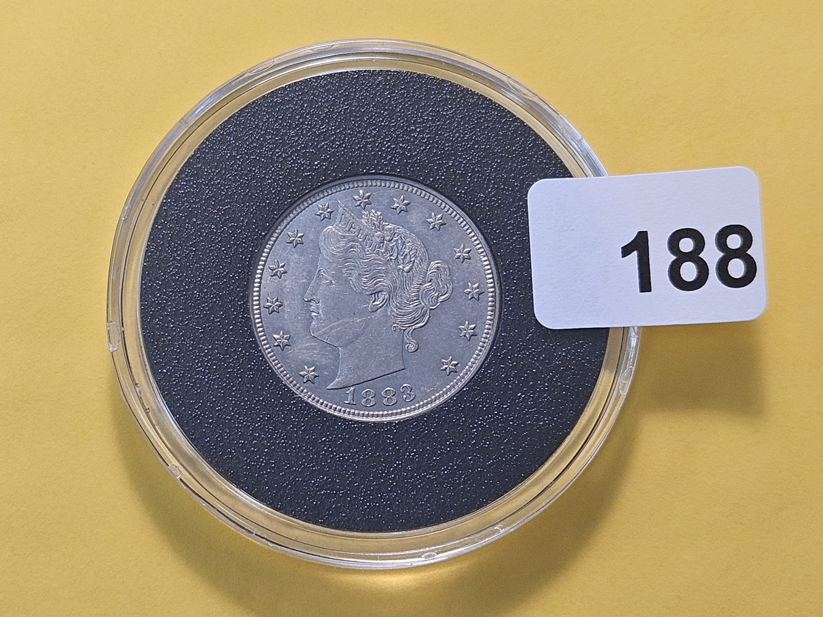 BETTER Grade 1883 Liberty V Nickel: About Uncirculated!