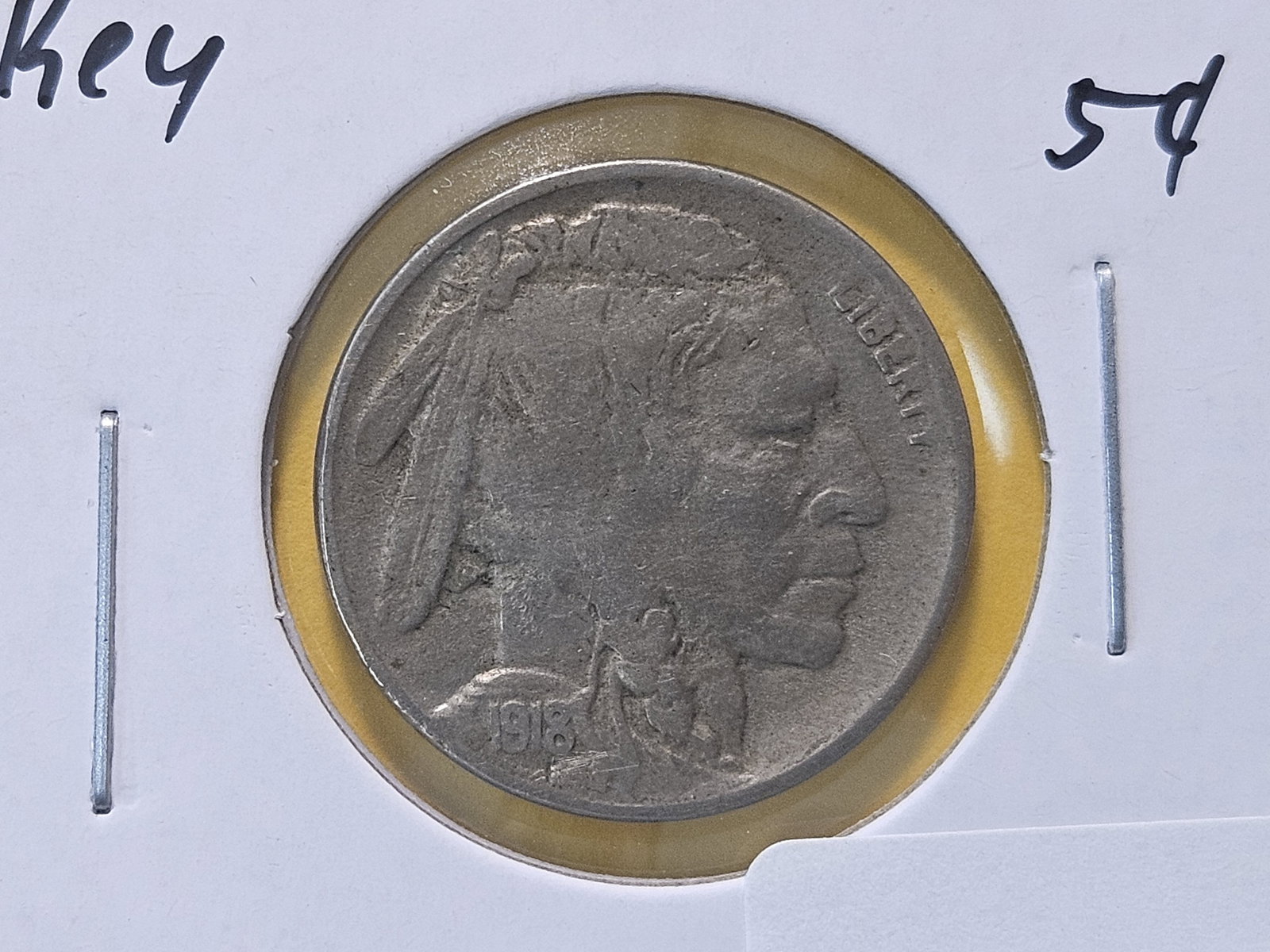 Semi-Key Date 1918-D Buffalo Nickel: Semi-Key Date! In Very Fine plus!