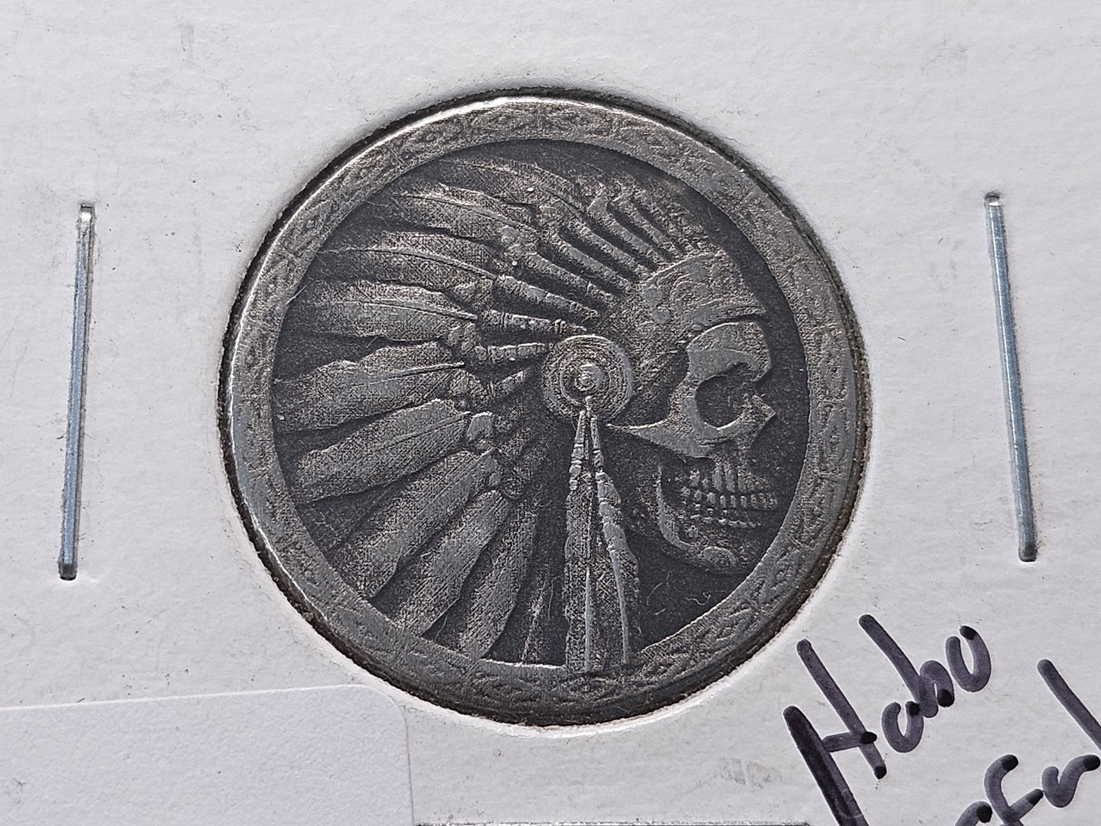 HOBO NICKEL!: Awesome looking Indian Chief Skull design