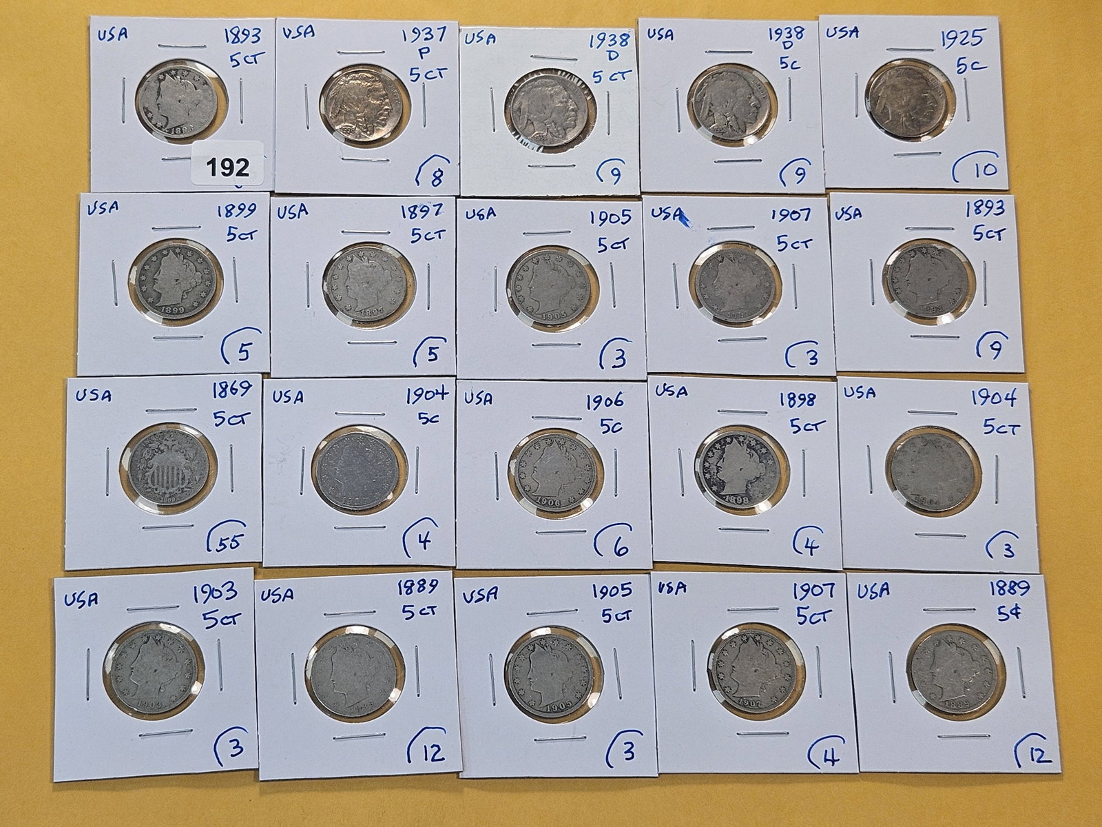 Twenty Mixed United States Nickels (1 of 5)