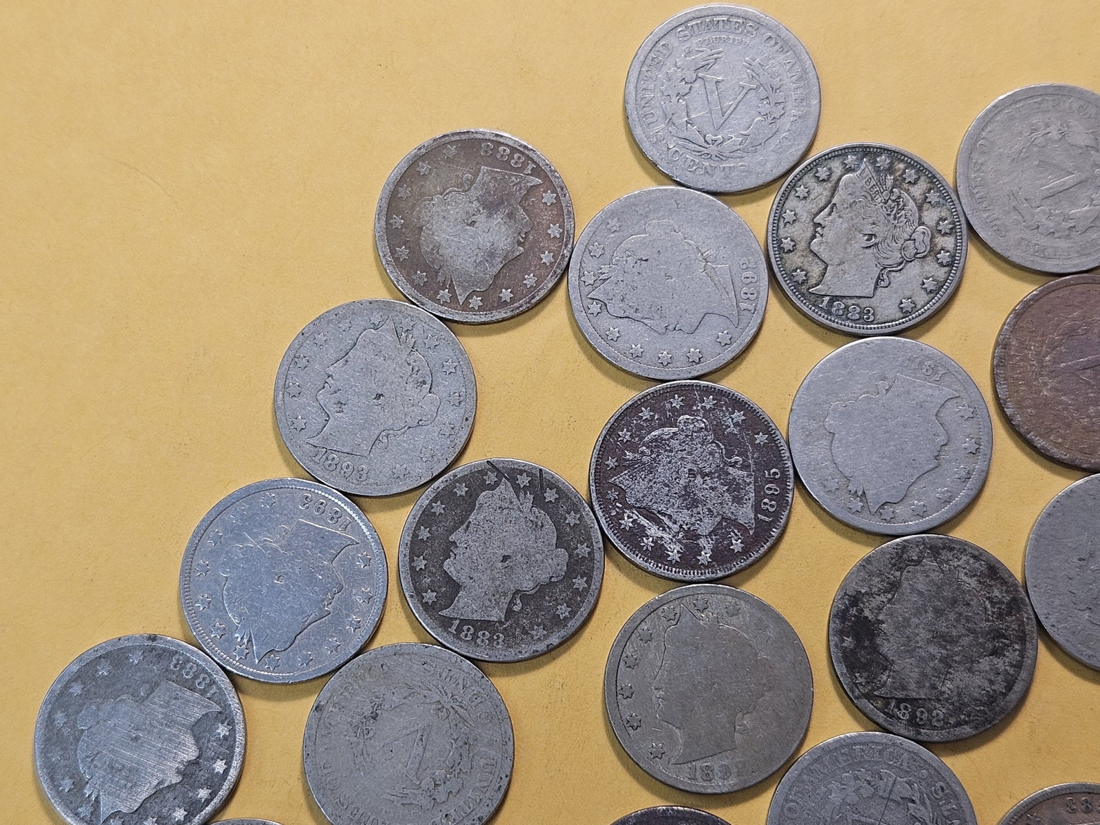 Forty Mixed Liberty V Nickels - 2
