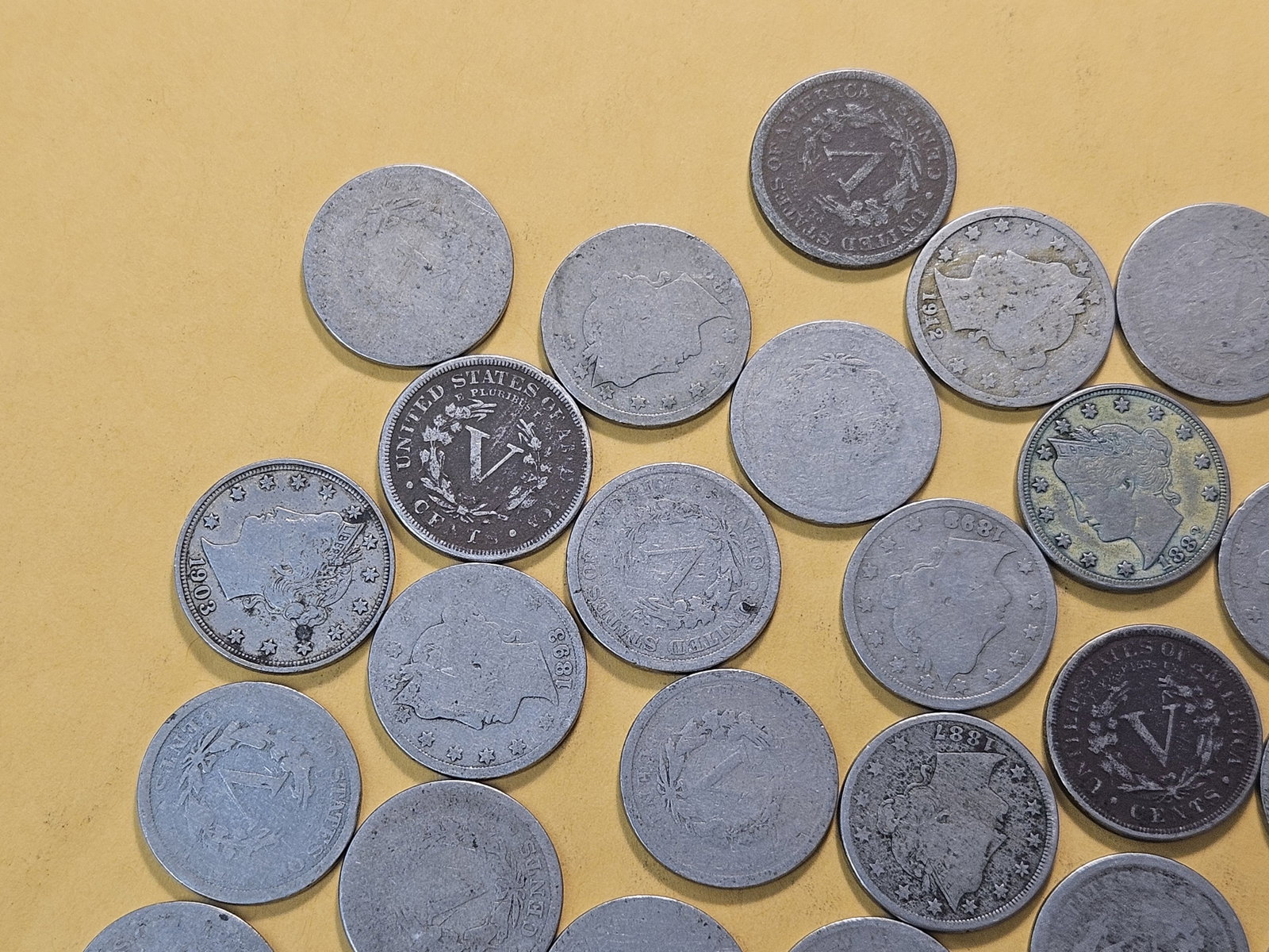 Forty Mixed Liberty V Nickels - 2