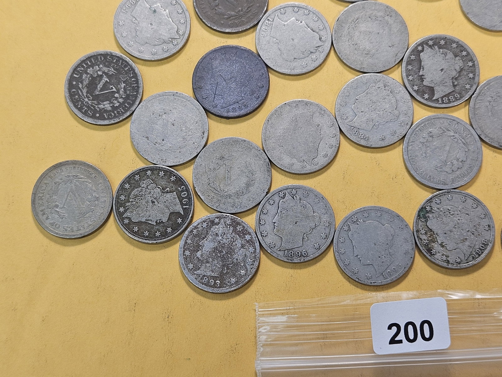 Forty Mixed Liberty V Nickels - 5