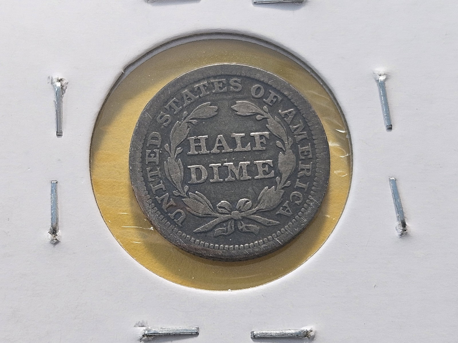 Three Circulated Seated Liberty Silver Half Dimes - 8