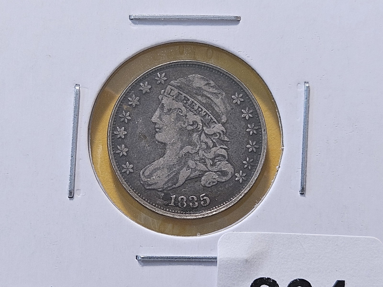 Better Grade 1935 Capped Bust Silver Dime: In Very Fine! Well struck!