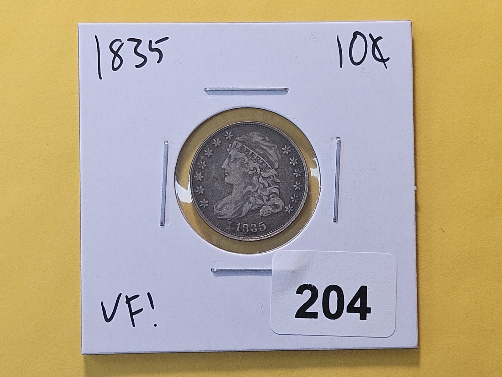 Better Grade 1935 Capped Bust Silver Dime - 2