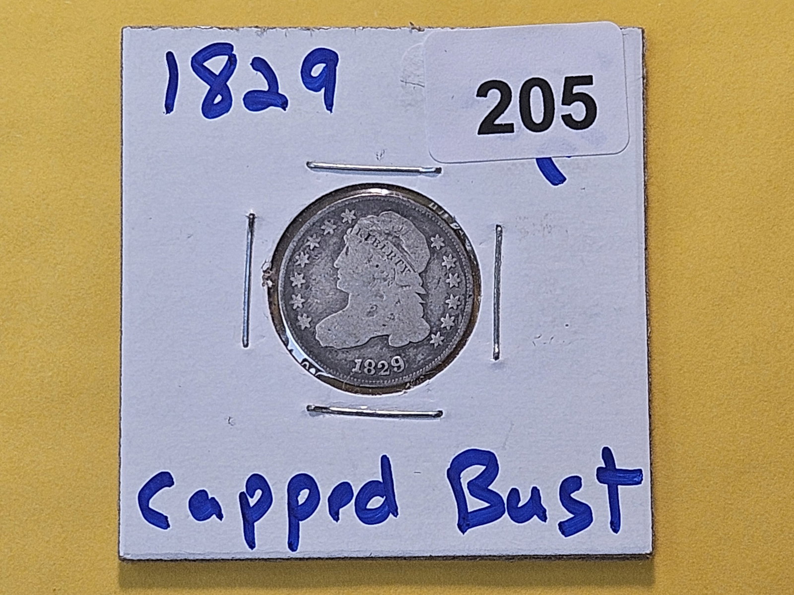 1829 Capped Bust Silver Dime - 2