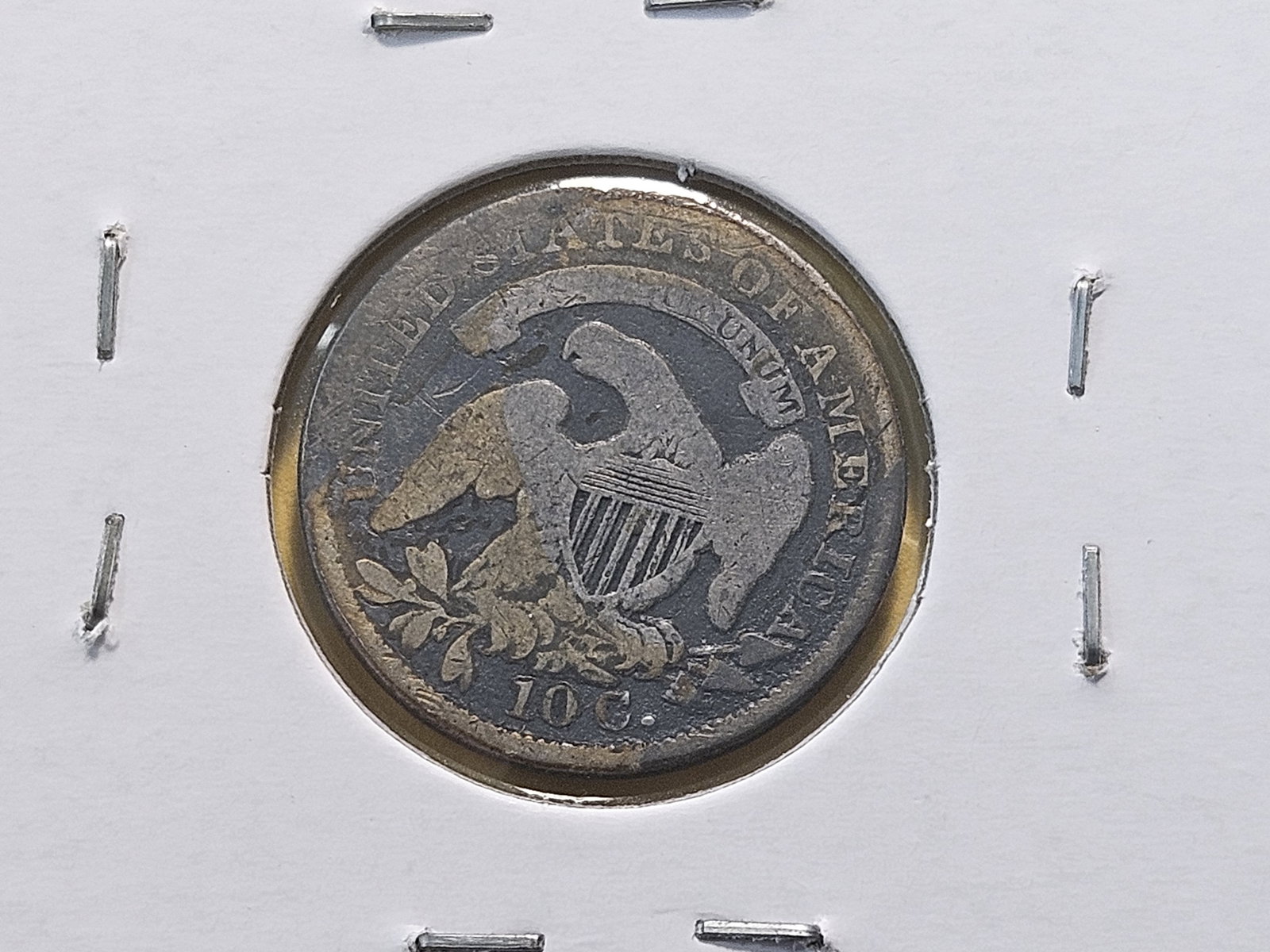 Two Circulated Capped Bust Silver Dimes - 5