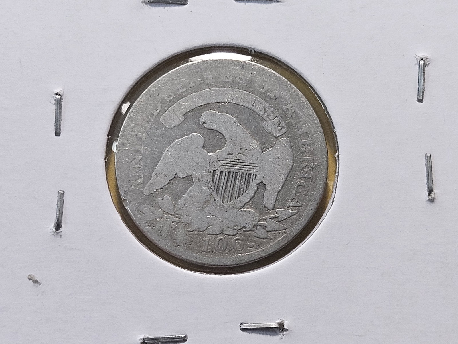 Two Circulated Capped Bust Silver Dimes - 6