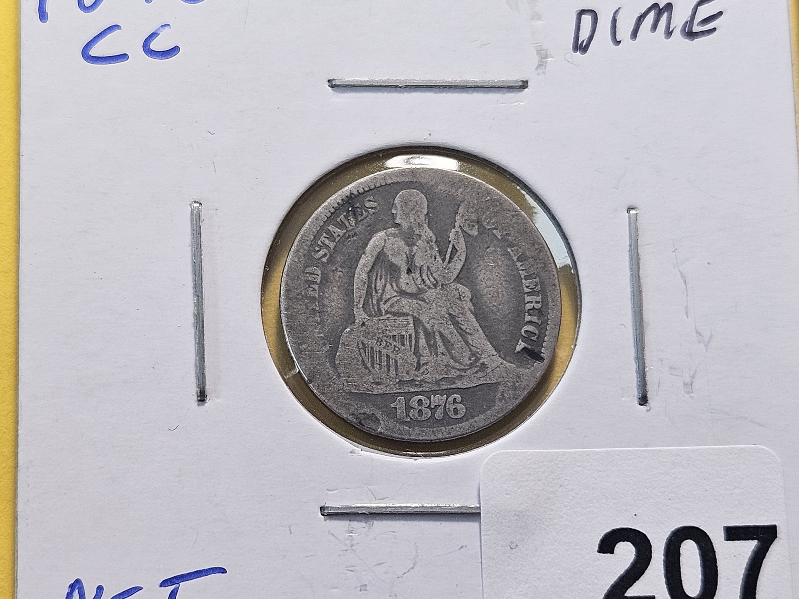 CARSON CITY! Four Seated Liberty Silver Dimes - 2