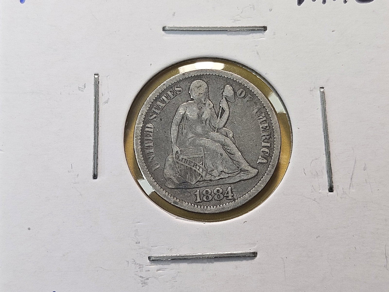 Four Seated Liberty Silver Dimes - 3
