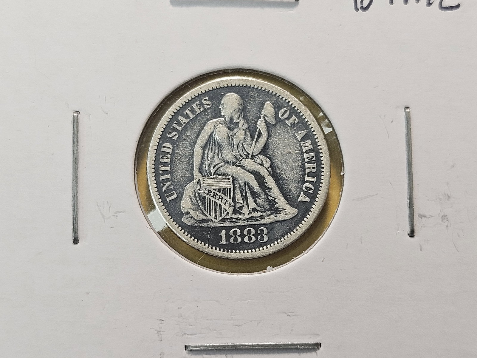 Five Seated Liberty Silver Dimes - 3
