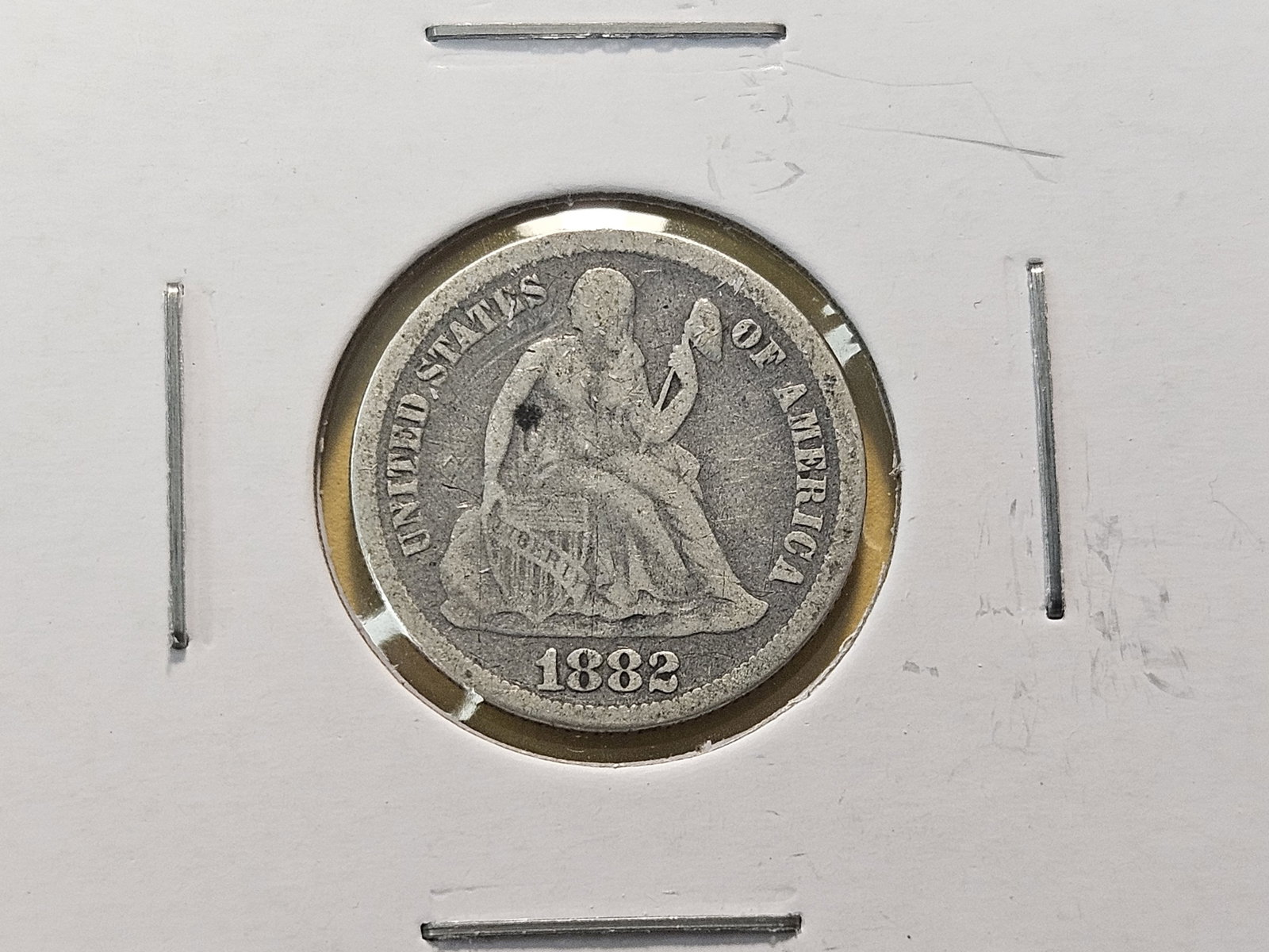 Five Seated Liberty Silver Dimes - 5