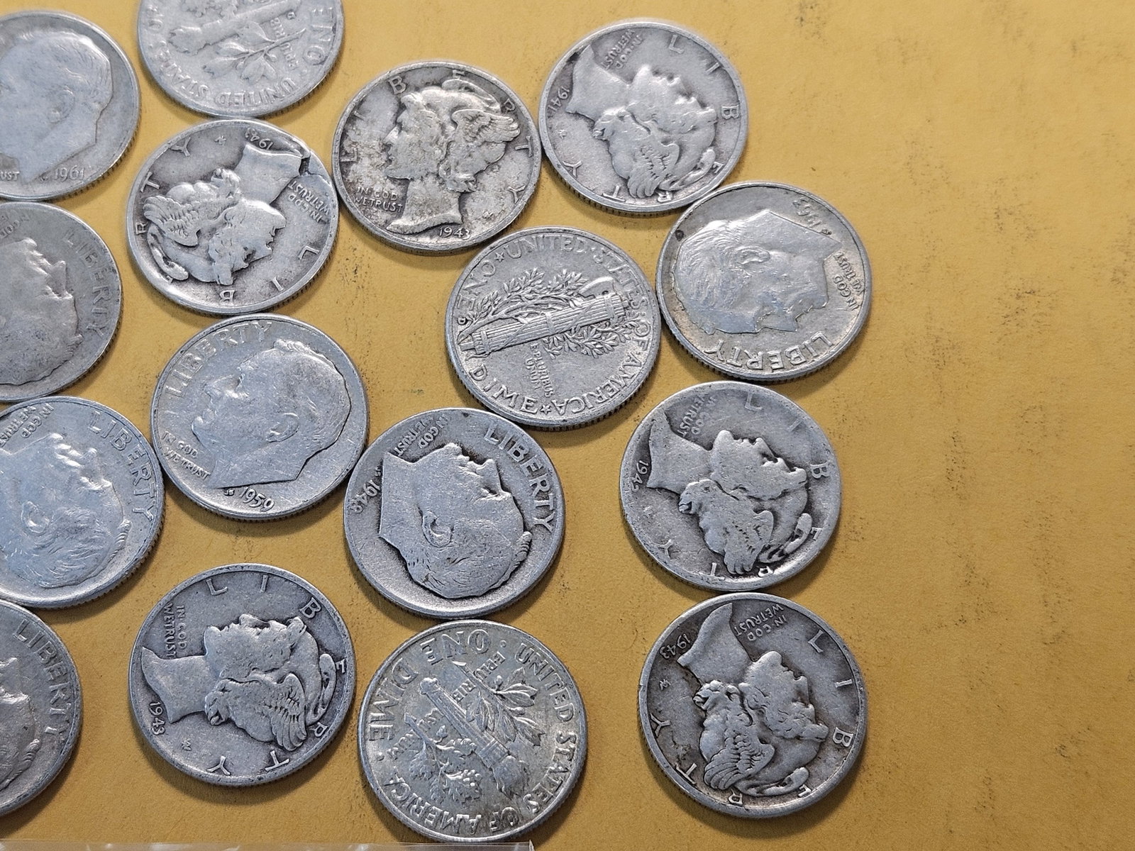 Twenty Mixed United States Silver Dimes - 3