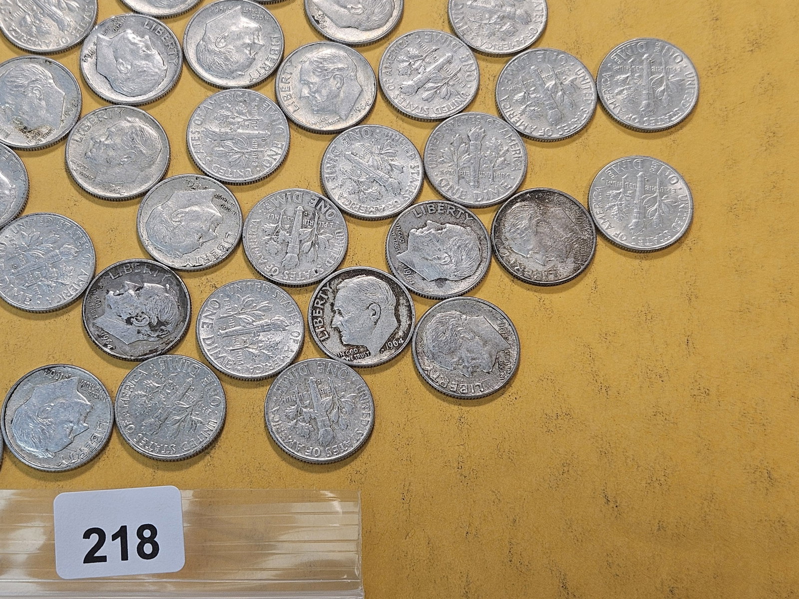 Fifty Mixed United States Silver Dimes - 4