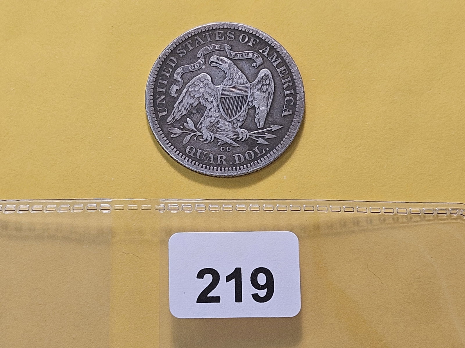 Better Date 1876-CC Seated Liberty Silver Quarter - 3