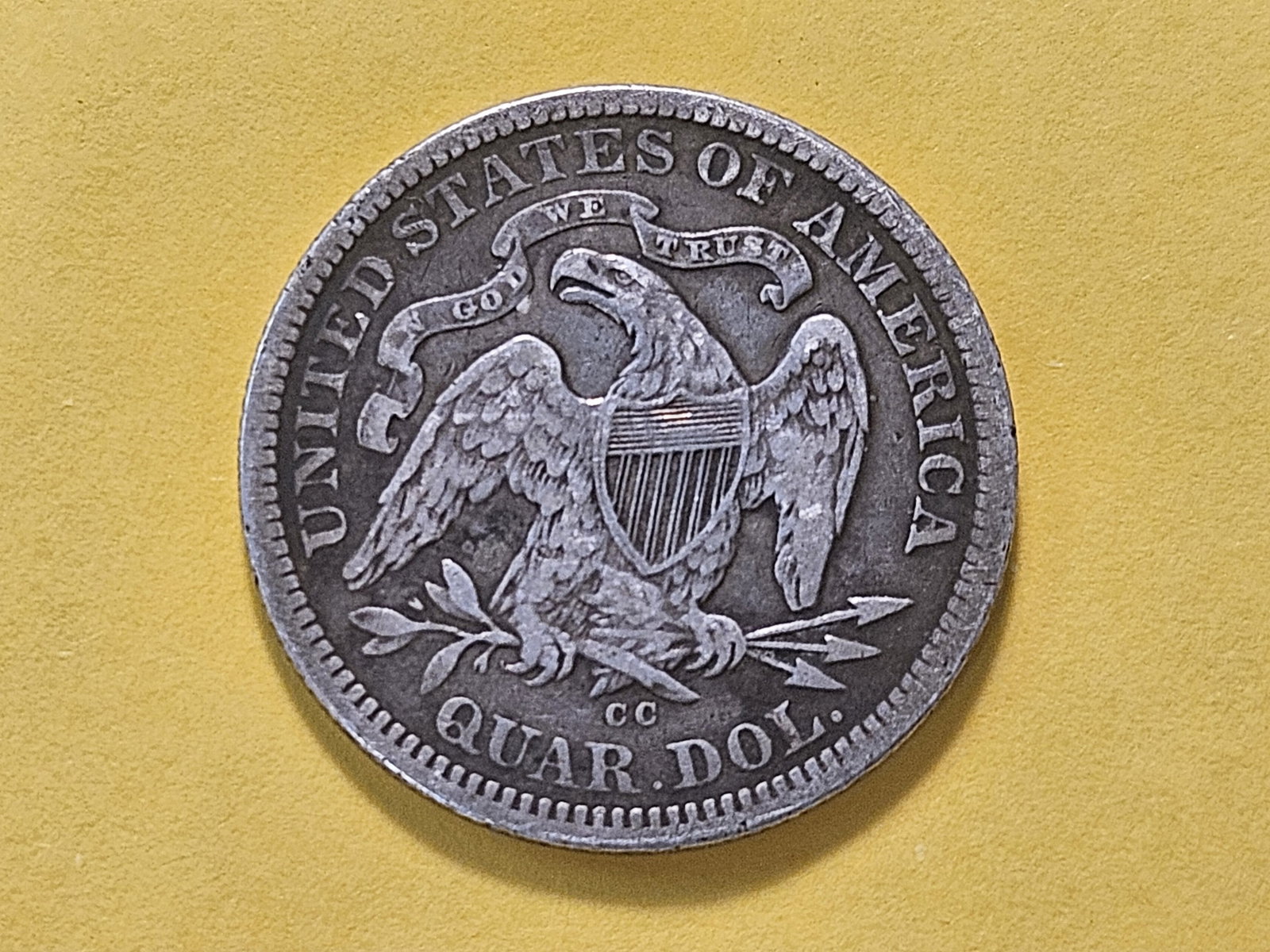 Better Date 1876-CC Seated Liberty Silver Quarter - 4
