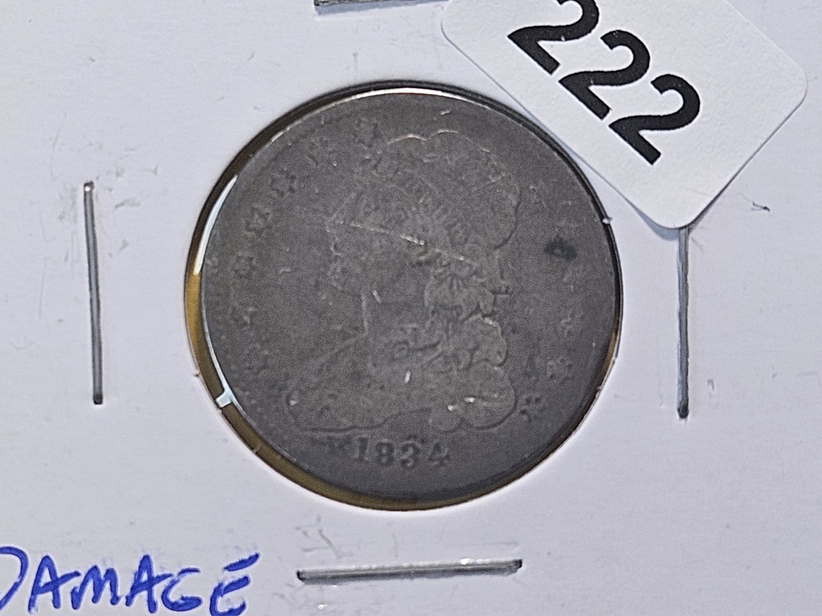 Capped Bust and four Seated Liberty Silver Quarters - 2