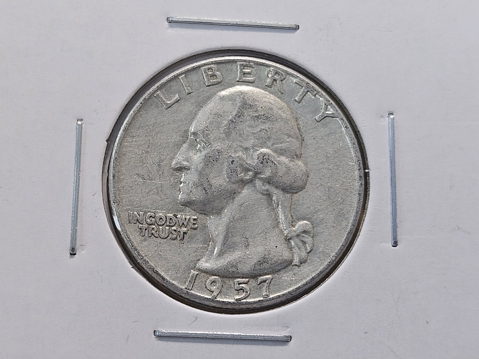 Four Washington Silver Quarters, three are Brilliant Uncirculated - 2