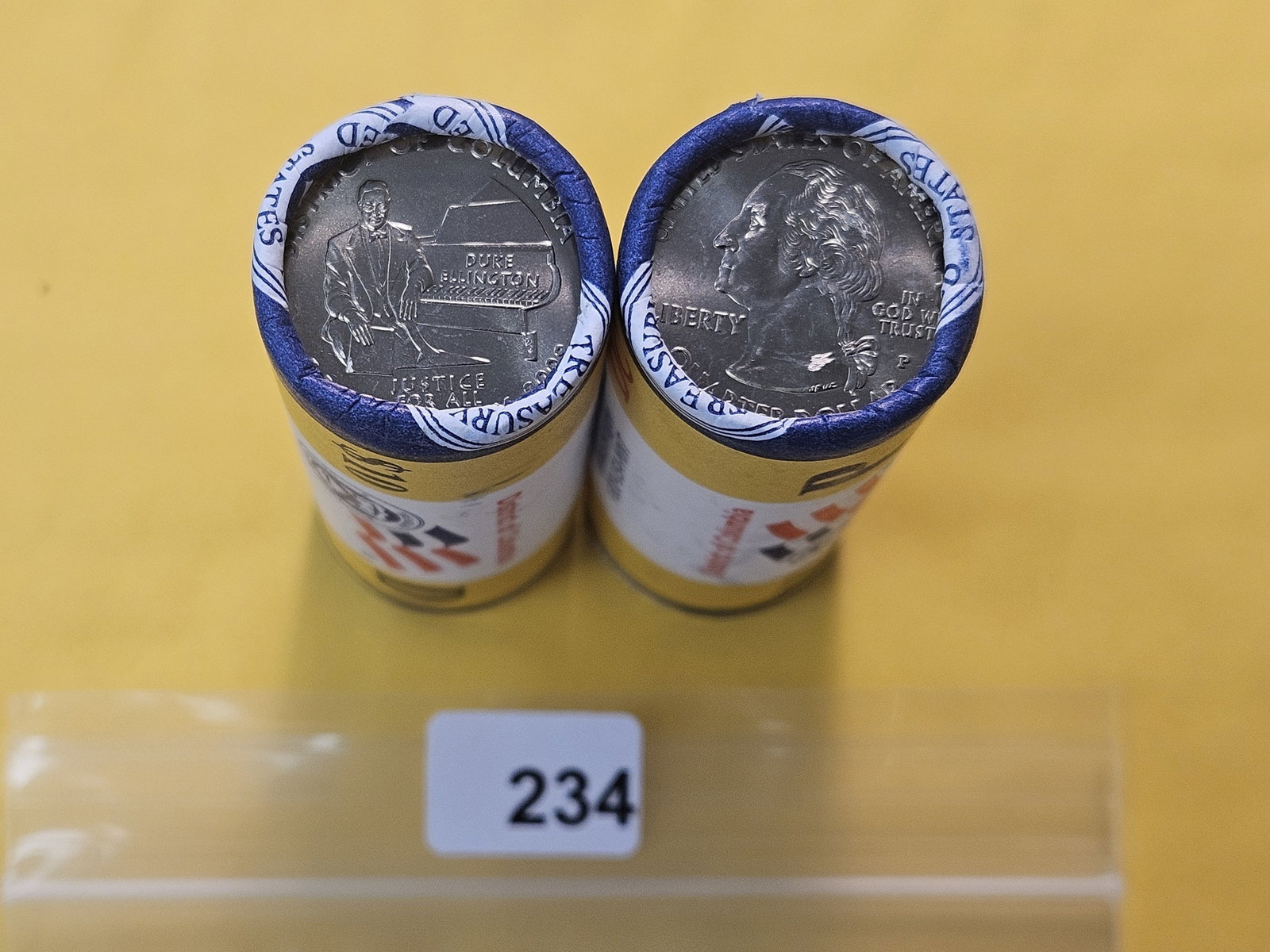 Two Brilliant Uncirculated Rolls of Mint-wrapped Rolls of 2024 Washington Quarters - 3