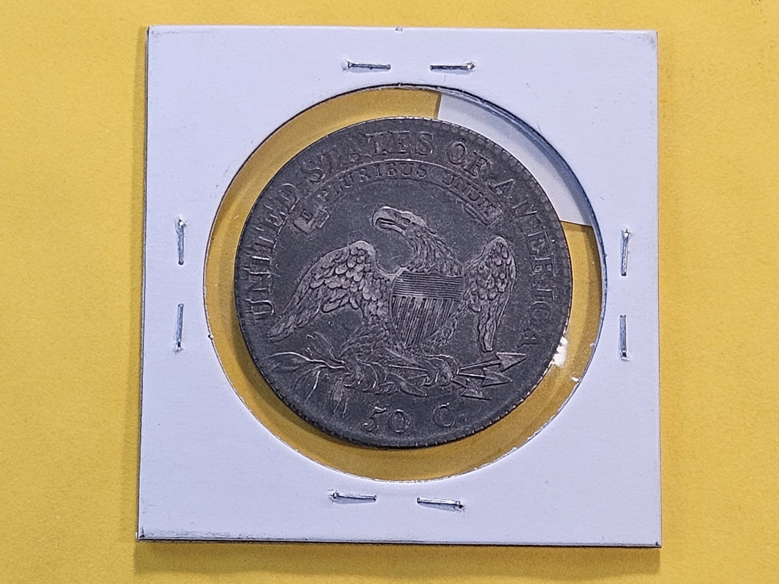 1817 Lettered Edge Capped Bust Silver Half Dollar - 3