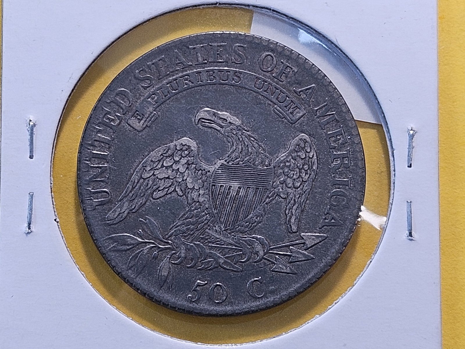 1817 Lettered Edge Capped Bust Silver Half Dollar - 4