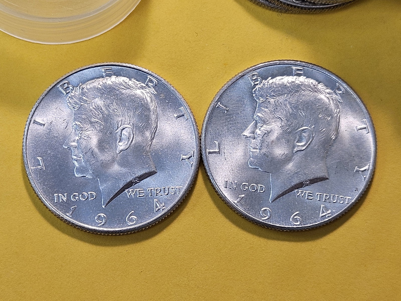 Full Roll! Twenty Brilliant Uncirculated 1964 Kennedy Silver Half Dollars - 3